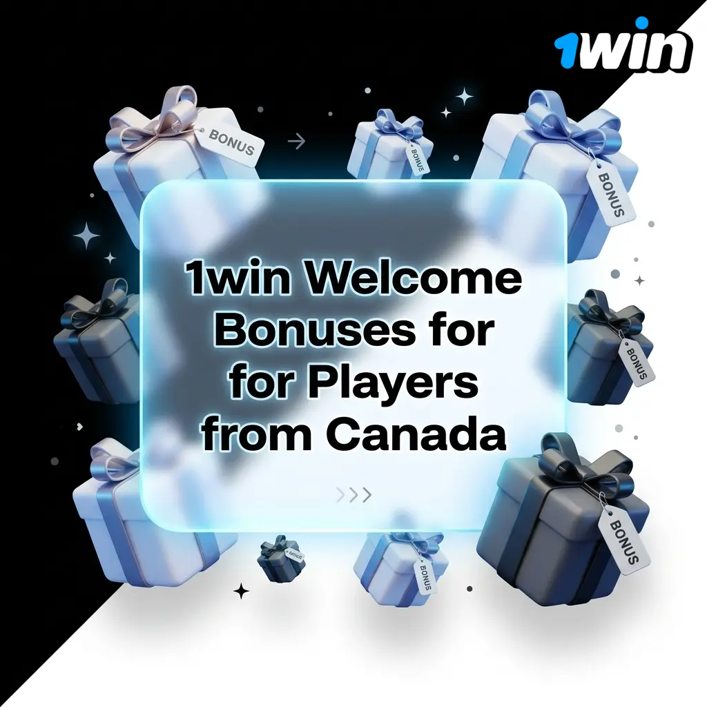 1win welcome bonuses for Canadian players showing 500% match up to CAD 3,000, free spins, cashback, and bet boosts